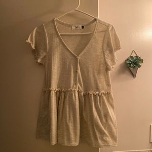 Cute cream colored top